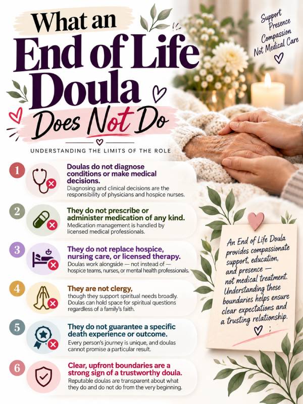 What an End of Life Doula Does Not Do