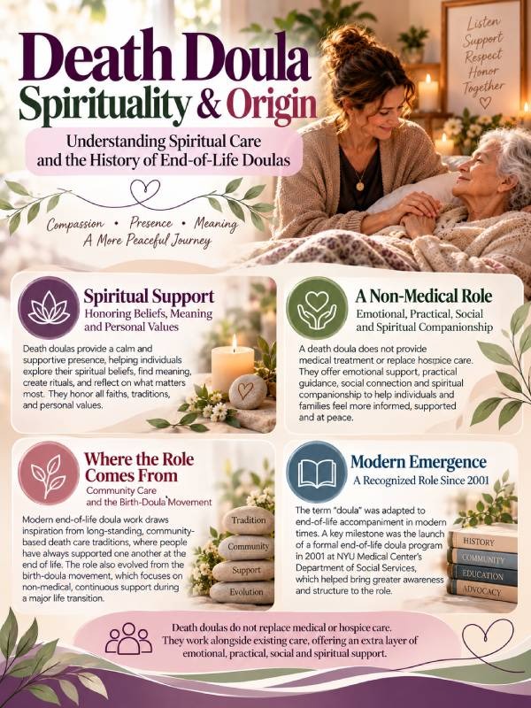 Death doula spiritual and Death doula origin